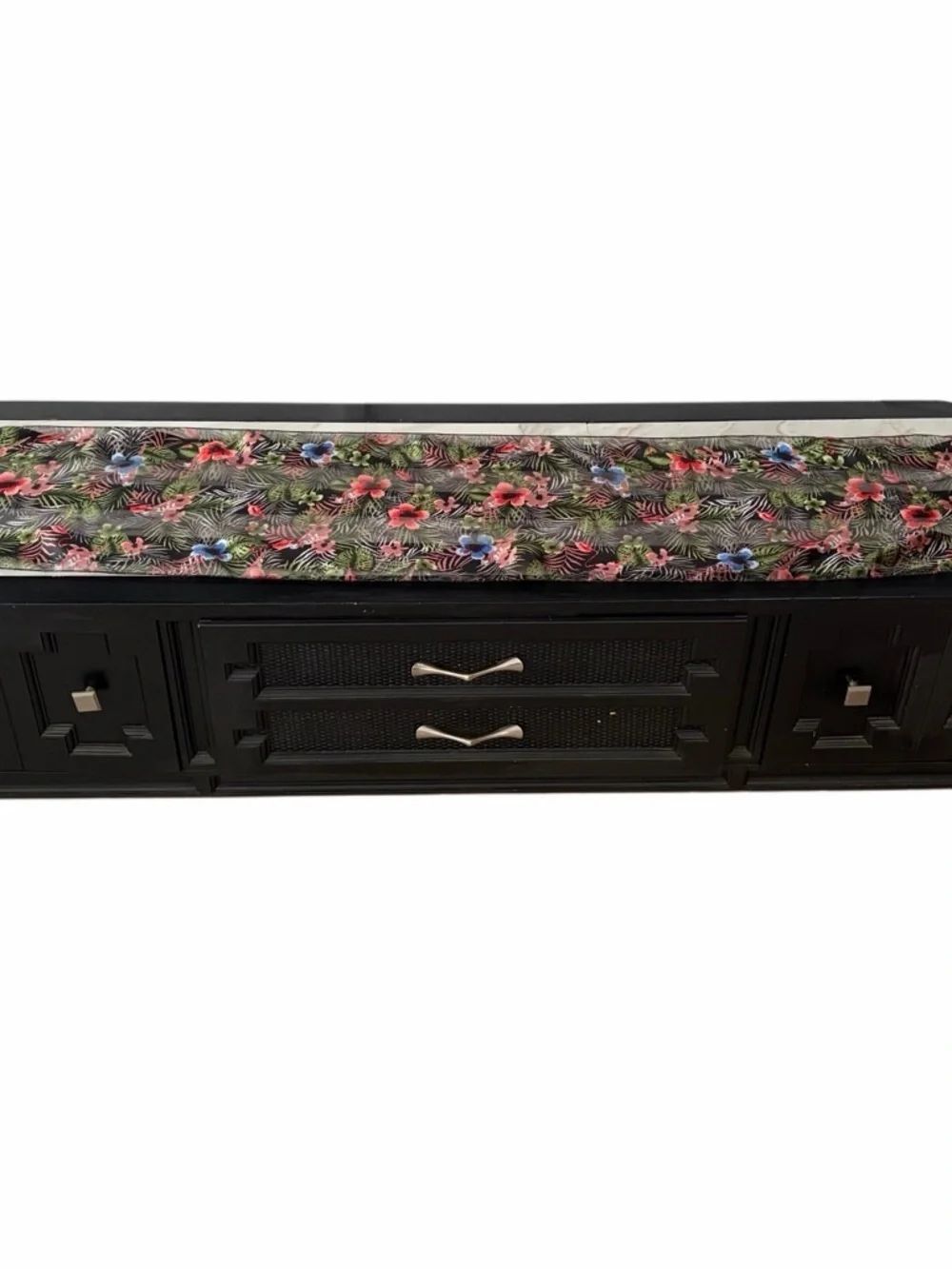 Kenneth Cole 100% silk scarf, & Black Tropical Floral scarf, silk feel set (2) - Picture 8 of 8